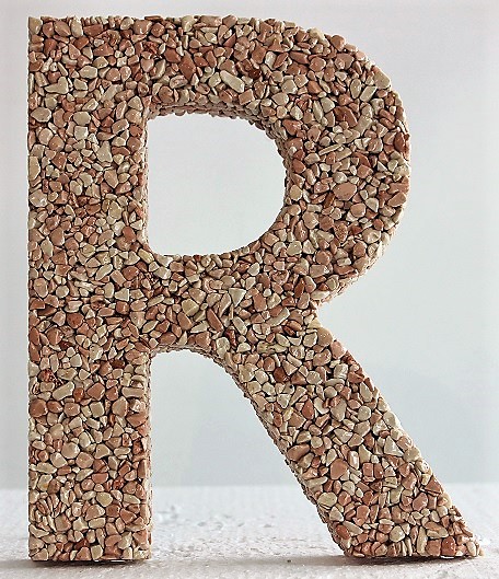 Veľké písmeno R Rosso Corallo
